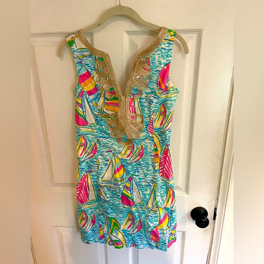 You Gotta Regatta print shift dress